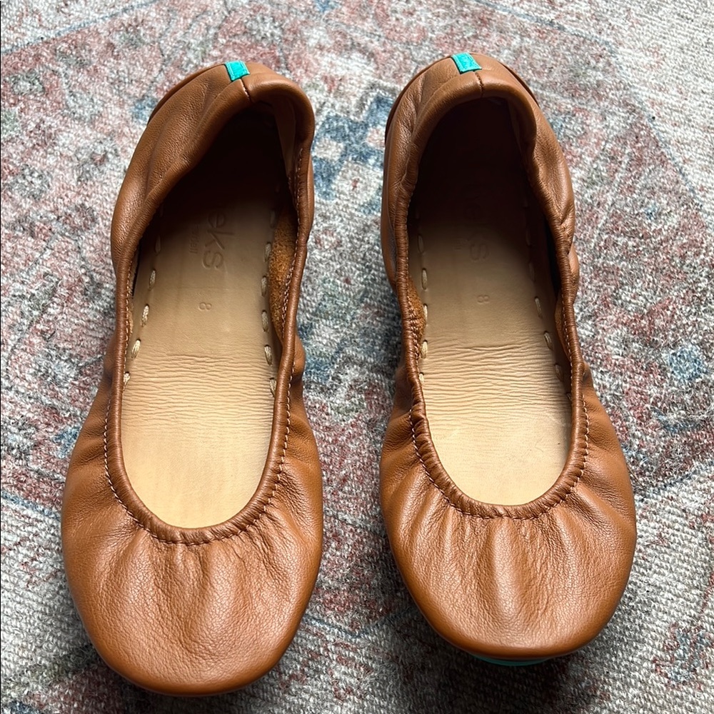 Tieks Brown Leather Flats